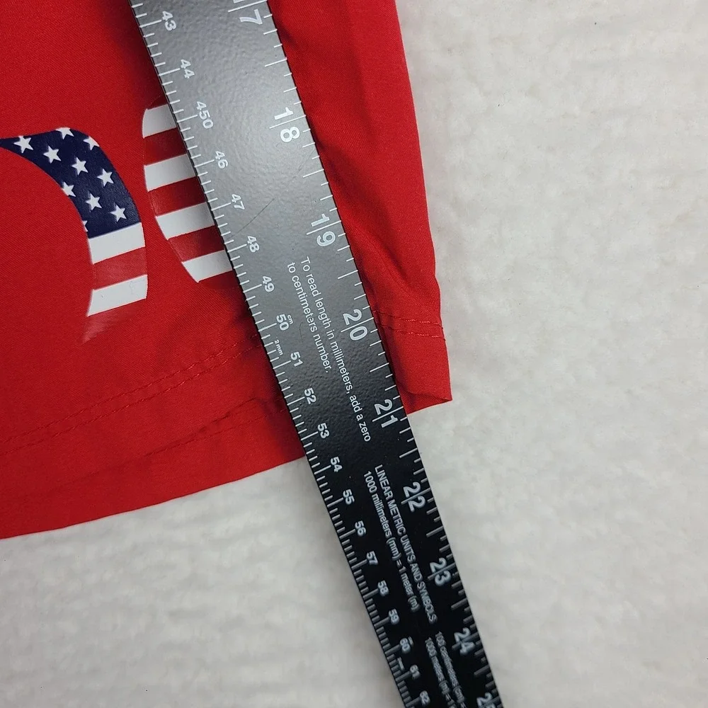 Hurley Board Shorts Mens 38 Red Solid 9
